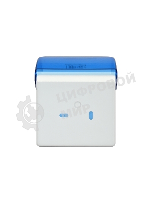 Диспенсер туалетной бумаги, малый Puff 7105, синий, пластиковый, 14,5х15,5х14,4 см