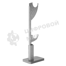 Напольный кронштейн Pianoforte 200, серебристый