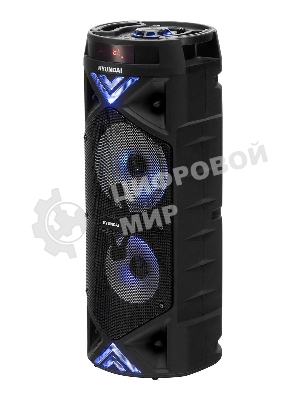 Минисистема Hyundai H-MC180 черный 80Вт/FM/USB/BT/SD/MMC