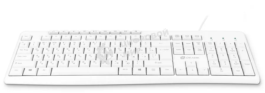 Клавиатура Oklick 305M проводная, USB Type-A, белый