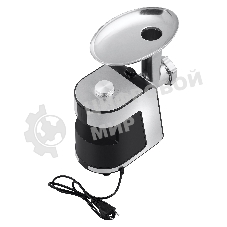 Мясорубка электрическая BBK MG2000 металлик/черный, 2000 Вт, 2.0 кг/мин, реверс, защита от перегрузки, насадки - 5