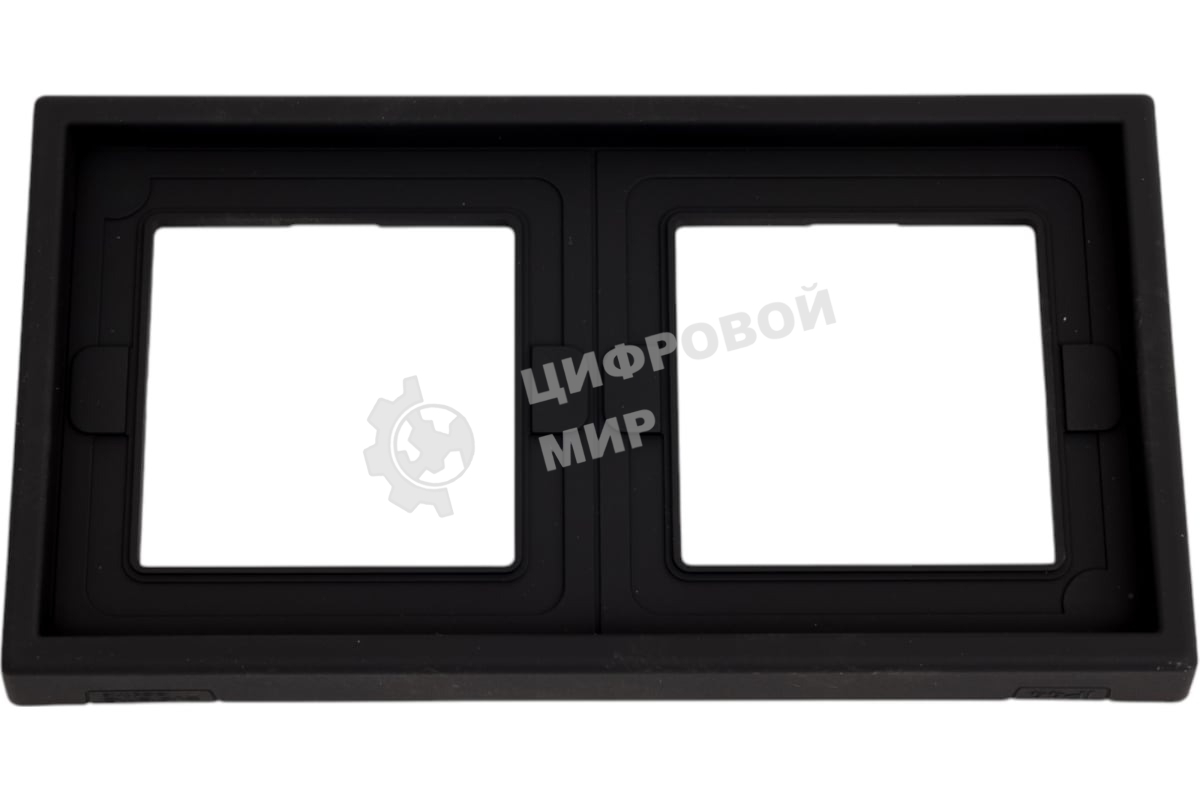 Рамка 2-м ArtGallery IP44 карбон SE GAL441002
