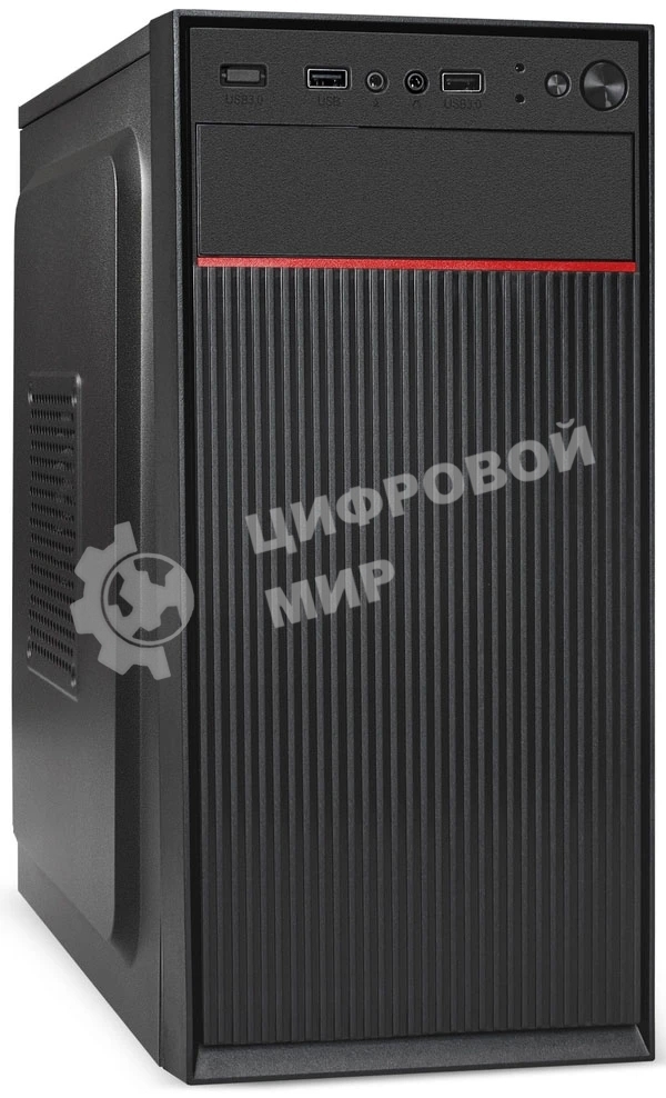 Компьютерный корпус Minitower ExeGate BAA-113-AA500 (mATX, БП AA500 с вент. 8см, 2*USB, аудио, черный)