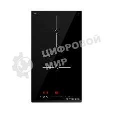 Индукционная варочная панель Kuppersberg ICI 306, High-Tech, индукция, 30 см, 2 зоны нагрева, 9 уровней мощности, inverter, таймер, пауза, Booster, слайдерное управление, черный