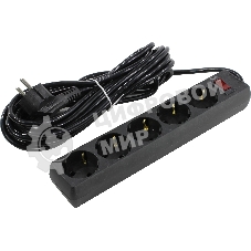 Сетевой фильтр ExeGate EX279179RUS SP-5-7B (5 розеток, 7 м, евровилка, черный)