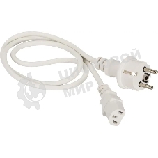 Шнур питания Lanmaster LAN-PP13/SH-10-WH C13-Schuko проводник.:3x0.75мм2 10м 220В 10А белый