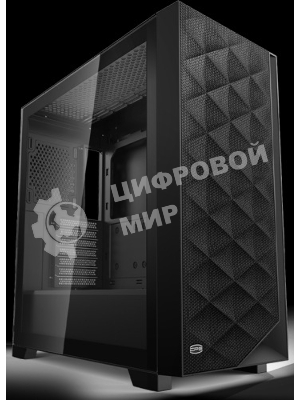 Компьютерный корпус без блока питания PCCooler C3D510 BK, Mesh Mid Tower, черный, TG, 0.7 SPCC, no fans E-ATX, ATX, mATX, mITX 170/390/205mm 2x2.5
