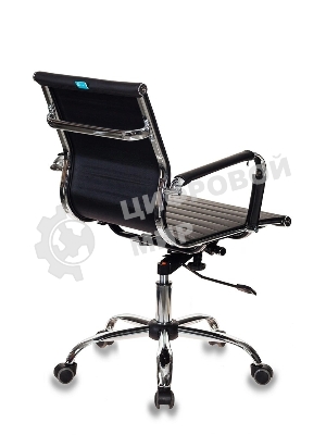Кресло Бюрократ CH-883-LOW/BLACK черный, экокожа