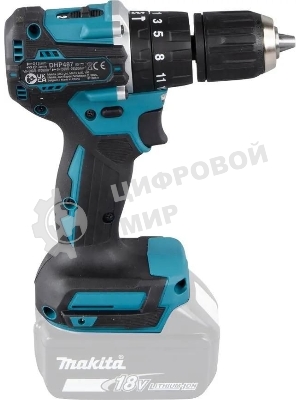 Дрель-шуруповерт Makita DHP487Z, 18 В, 0 Ач, 40 Нм, бесщеточный, ударный