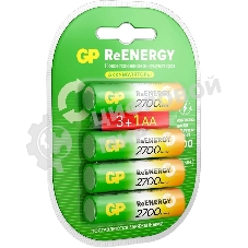 Аккумулятор GP 270AAHC3/1RGY-2CRCB4 32/320 AA NiMH 2600mAh (промо:3+1) (4шт)