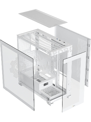 Компьютерный корпус Ocypus Gaммa C72 WH ARGB ATX/win/white/4 ARGB fans/no PSU/Tempered Glass