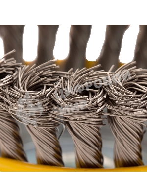 Щетка для УШМ Denzel 125 мм, Чашка, крученая нержавеющая проволока 0,5 мм, М14 746273