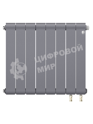 Радиатор Royal Thermo Infinity 500 Silver Satin VR80 - 8 секц.