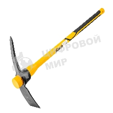 Кирка Denzel 2250 г, широкая, фиберглассовая обрезиненная рукоятка 900 мм