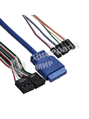 Компьютерный корпус Desktop ExeGate MI-207U-300W-8 (miniITX/mATX, БП M300 с вент. 8см, 1*USB+1*USB 3.0, аудио, черный)