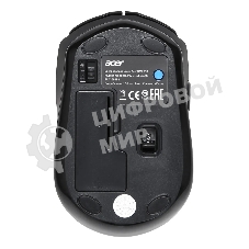 Мышь беспроводная Acer OMR050 черный, 1600 dpi, радиоканал, Bluetooth, USB, кнопки - 6