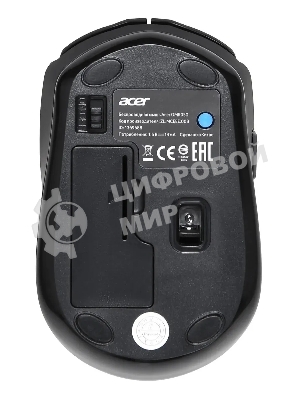 Мышь беспроводная Acer OMR050 черный, 1600 dpi, радиоканал, Bluetooth, USB, кнопки - 6