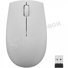 Мышь беспроводная Lenovo 300 серый, 1000 dpi, радиоканал, USB, кнопки - 3