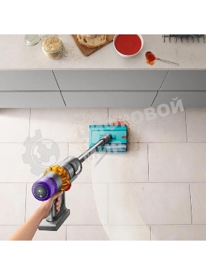 Пылесос вертикальный Dyson V15s Detect Submarine (448798-01) серый, питание от аккумулятора, 240 Вт, уборка влажная/сухая, пылесборник 0,76 л, работа от АКБ max 60 мин.