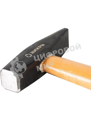 Молоток Вихрь 400 гр, квадратный боек, деревянная ручка