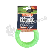 Леска PATRIOT D 2,4 мм L 12 м (звезда, зеленая) 240-12-3, картонный подвес