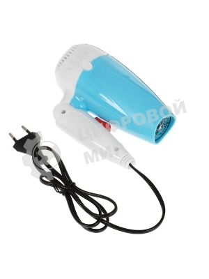 Фен Goodhelper HD-F083 голубой/белый, 800 Вт, компактный