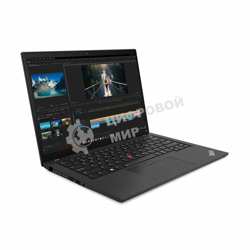 Ноутбук Lenovo ThinkPad T14 Gen 4 i7-1355U 16Gb SSD 512Gb Intel UHD Graphics 14 WUXGA IPS TS Cam 39.3Вт*ч Win11Pro(ENG) KBD RU\ENG Черный 21HD0077US