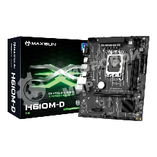 Материнская плата Maxsun MS-Challenger H610M-D, LGA 1700, Intel H610, 2xDDR4, 3xSATA, 1xM.2, 1xPCIe 4.0 x16, 1xPCIe x1, 1xHDMI, 1xVGA, 1x 1Gb LAN, 2xUSB 3.2 Gen 1, 4xUSB 2.0, 3x3.5 мм, 5.1, mATX