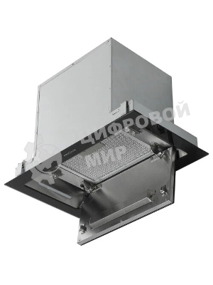 Вытяжка встраиваемая Krona Selina 600 Glass S черный, 52 см, 1300 куб. м/ч, 61 дБ