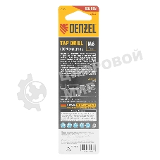 Сверло-метчик Denzel М6 х 1,0 мм, Р6М5