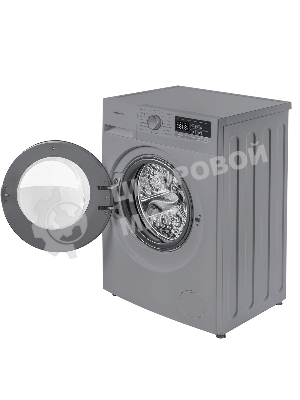 Стиральная машина Maunfeld MFWM148STSL02 серебристая, загрузка фронтальная 8кг, 1400 об/мин., класс: A+++