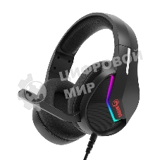 Гарнитура Marvo H8618 Tactic 40 чёрный, проводная, USB, микрофон с шумоподавлением, RGB-подсветка