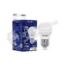 Лампа светодиодная TOKOV ELECTRIC 10Вт G45 4000К Е27 176-264В