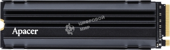 Накопитель SSD Apacer AS2280Q4U, 512 Gb, PCIe 4.0 x4, M.2 2280, NVMe v1.4, R/W 7000/3000, с радиатором