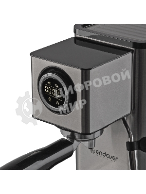 Кофеварка рожковая Endever Costa-1090 стальной, исп. кофе - молотый, 1,2 л, 1400 Вт, 15 бар