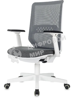 Кресло эргономичное Бюрократ MC-W611N серый TW SQU GR сетка/ткань крестов. пластик пластик белый