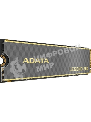 Накопитель SSD ADATA LEGEND 860, 1Tb, PCIe 4.0 x4, 2280, NVMe, R/W 6000/4000, с радиатором