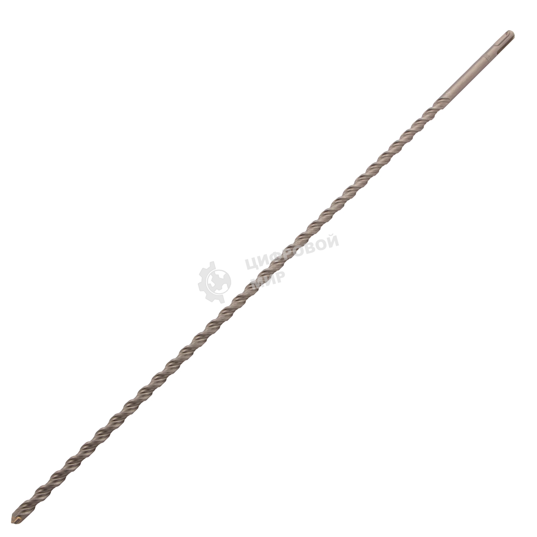 Бур по бетону Denzel двойная спираль, Cobalt W-tip, 12x600 мм, SDS PLUS