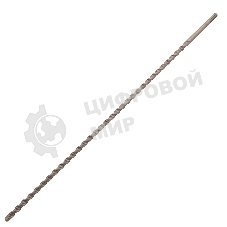 Бур по бетону Denzel двойная спираль, Cobalt W-tip, 12x600 мм, SDS PLUS