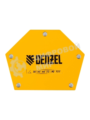 Фиксатор магнитный Denzel для сварочных работ усилие 75 LB, 30х45х60х75х90х135 град.