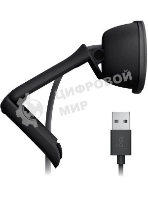 Камера Web Logitech Brio 95 графитовый 2Mpix (1920x1080) USB2.0 с микрофоном для ноутбука (960-001583)
