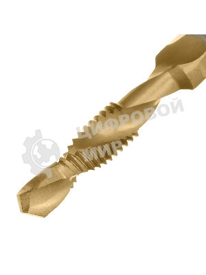 Сверло-метчик Denzel М6 х 1,0 мм, Р6М5