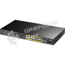 Коммутатор Cudy GS2018PS2-200W (L2) 16x1 Гбит/с 2SFP 16PoE+ 200W управляемый