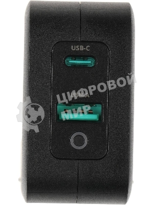 Блок питания TopON TOP-GaN-65WB автоматический 65W 5V-20V 3.25A 2xUSB от бытовой электросети LED индикатор