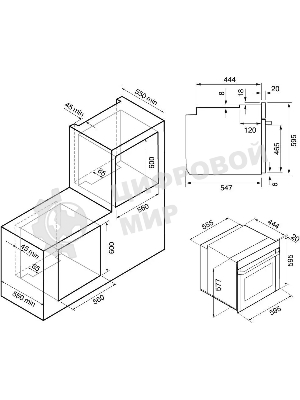 Духовой шкаф электрический Krona ELEMENT 60 BL черный
