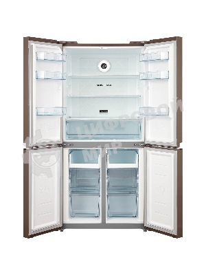 Холодильник Бирюса CD 466 GG бежевый трехкамерный 303/153 л морозилка снизу, No Frost, Side by Side