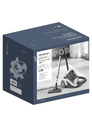 Пылесос Eurostek EVC-3009 белый, 420/2800 Вт, уборка сухая, пылесборник контейнер 3 л