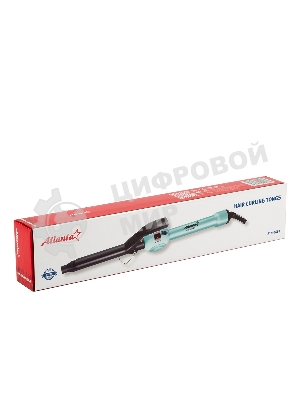 Щипцы для завивки волос Atlanta ATH-6681 синий, 19 мм, 200 °C, 1 режим