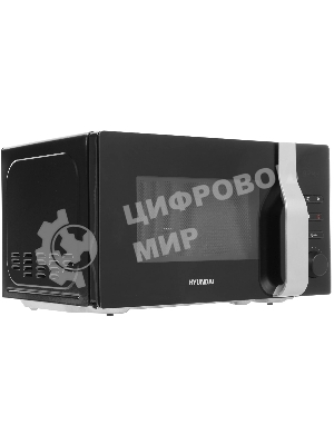 Микроволновая печь Hyundai HYM-M2061 черный, 20 л, 700 Вт, переключатели - кнопки, поворотный механизм