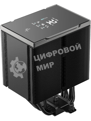 Кулер для процессора DEEPCOOL AK500 G2 DIGITAL NYX LGA1851/1700/1200/115X/AM5/AM4 (9шт/кор, TDP 240W, PWM, Fan 120мм, 5 тепл. Трубок, Copper Base, черный) RET (R-AK500G2-BKNNMN-GJD-1)